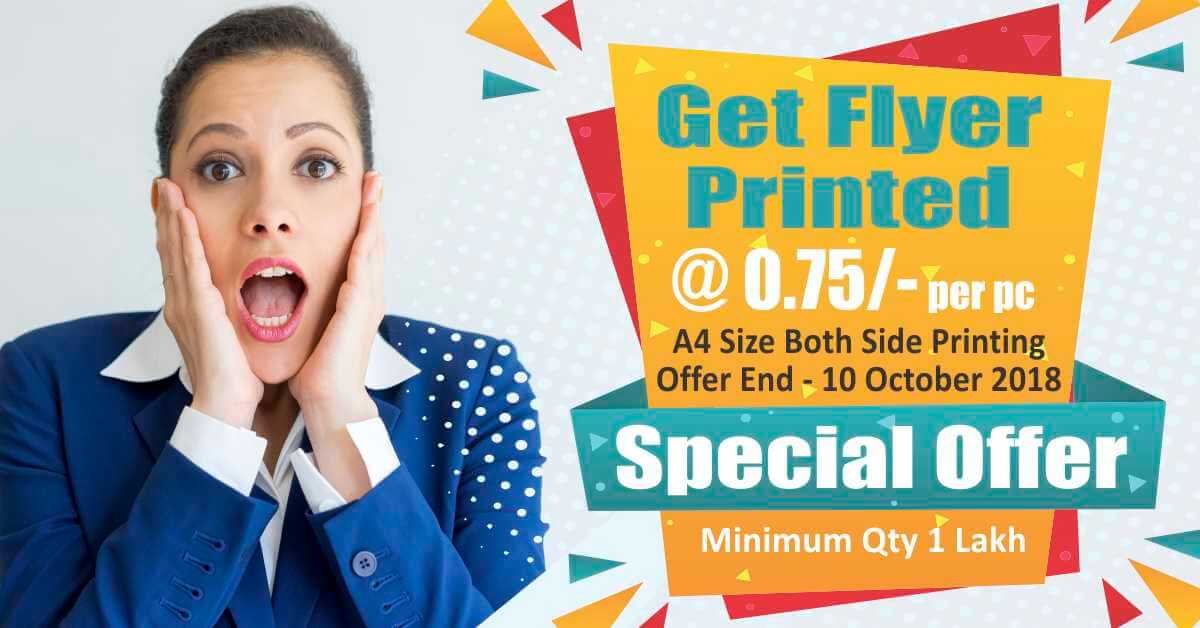 LeafletFlyer Printing Rates » in Delhi NCR at cheapest rates